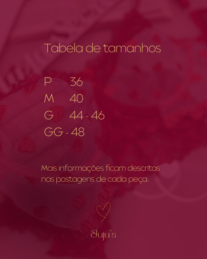 Conjunto Sexy Com Bojo - Rendado