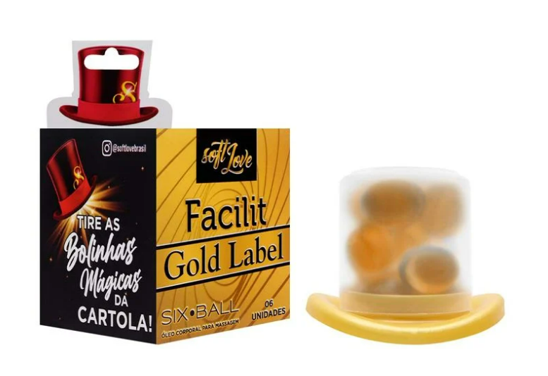 Six Ball Facilit Gold Label Bolinha 6 Unidades Soft Love