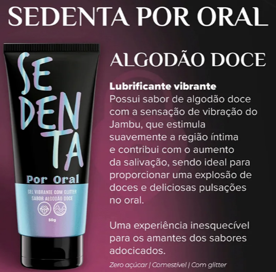 Sedenta Por Oral Sabor Algodão Doce 50G