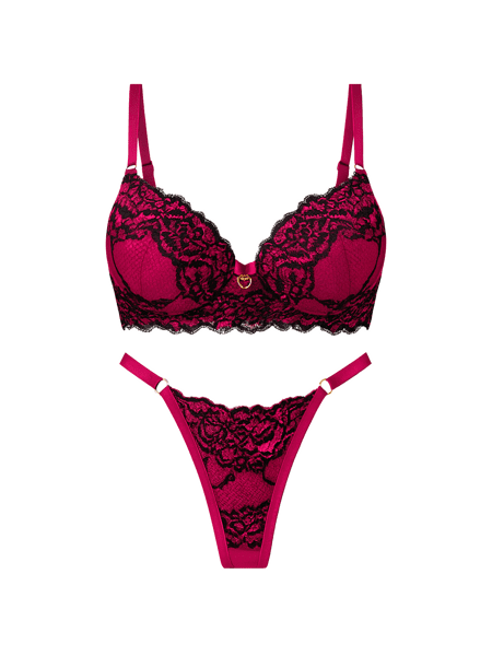 Conjunto Sexy Com Bojo - Rendado